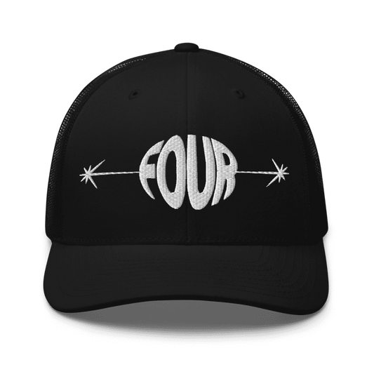 FOUR CAP BLACK/WHITE